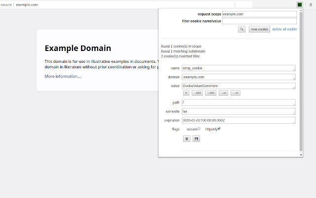 Open Cookie Editor from Chrome web store to be run with OffiDocs Chromium online Open Cookie Editor from Chrome web store to be run with OffiDocs Chromium online
