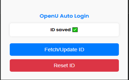 OpenU Auto Login from Chrome web store to be run with OffiDocs Chromium online OpenU Auto Login from Chrome web store to be run with OffiDocs Chromium online