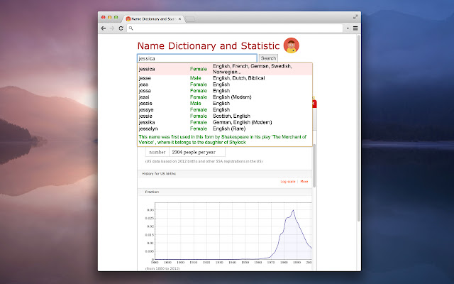 Origin of Your Name from Chrome web store to be run with OffiDocs Chromium online Origin of Your Name from Chrome web store to be run with OffiDocs Chromium online