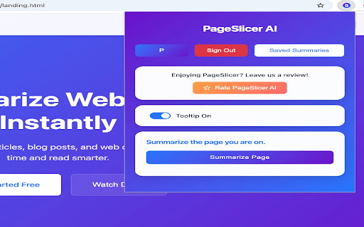 PageSlicer AI Instant Webpage Summaries from Chrome web store to be run with OffiDocs Chromium online PageSlicer AI Instant Webpage Summaries from Chrome web store to be run with OffiDocs Chromium online