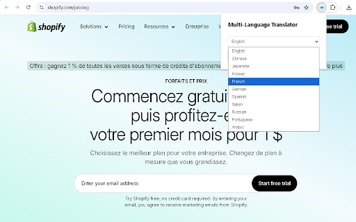 Page Translator from Chrome web store to be run with OffiDocs Chromium online Page Translator from Chrome web store to be run with OffiDocs Chromium online