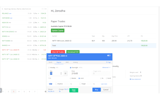 Paper Kite | Your Ultimate Paper Trading Companion from Chrome web store to be run with OffiDocs Chromium online Paper Kite | Your Ultimate Paper Trading Companion from Chrome web store to be run with OffiDocs Chromium online
