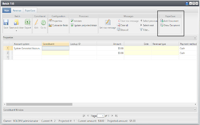 PaperSave7 Batch Integration in Blackbaud CRM from Chrome web store to be run with OffiDocs Chromium online PaperSave7 Batch Integration in Blackbaud CRM from Chrome web store to be run with OffiDocs Chromium online