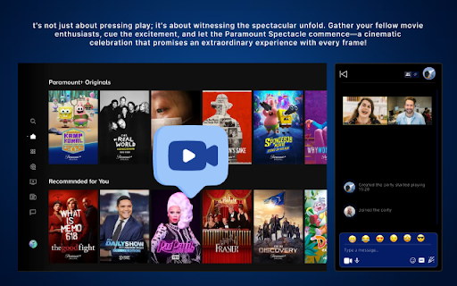 Paramount Plus Party from Chrome web store to be run with OffiDocs Chromium online Paramount Plus Party from Chrome web store to be run with OffiDocs Chromium online