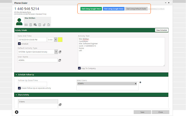 PCRecruiter Google Voice Plugin from Chrome web store to be run with OffiDocs Chromium online PCRecruiter Google Voice Plugin from Chrome web store to be run with OffiDocs Chromium online