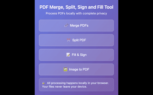 PDF Merge, Split, Sign and Fill Tool Privacy Focused from Chrome web store to be run with OffiDocs Chromium online PDF Merge, Split, Sign and Fill Tool Privacy Focused from Chrome web store to be run with OffiDocs Chromium online
