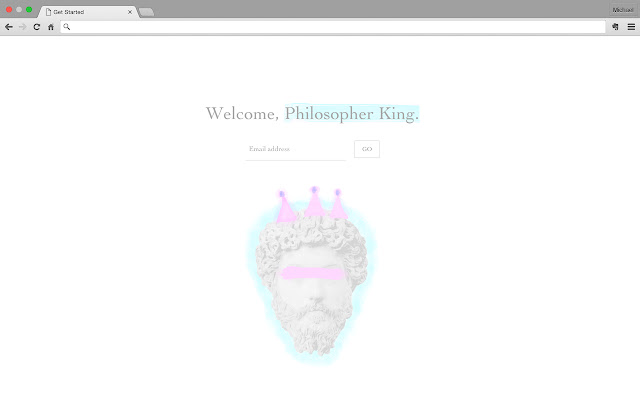 Philosopher King New Tab from Chrome web store to be run with OffiDocs Chromium online Philosopher King New Tab from Chrome web store to be run with OffiDocs Chromium online