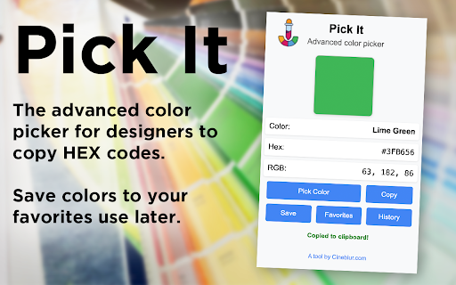 Pick It from Chrome web store to be run with OffiDocs Chromium online Pick It from Chrome web store to be run with OffiDocs Chromium online