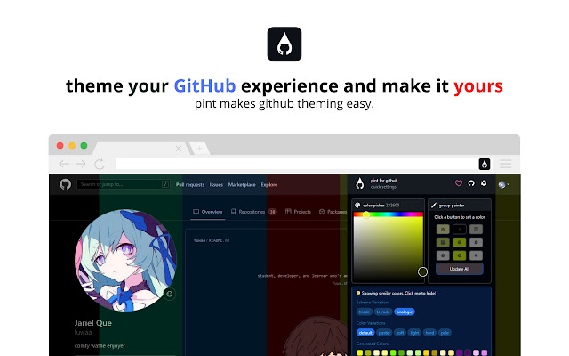 Pint for GitHub from Chrome web store to be run with OffiDocs Chromium online Pint for GitHub from Chrome web store to be run with OffiDocs Chromium online
