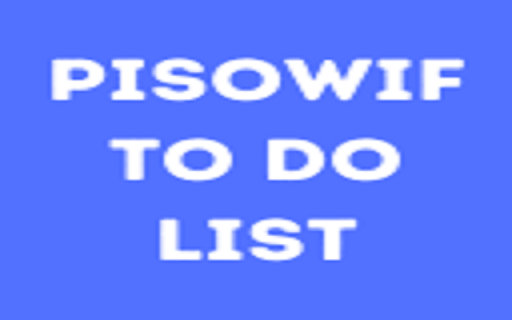 PisoWif To Do List from Chrome web store to be run with OffiDocs Chromium online PisoWif To Do List from Chrome web store to be run with OffiDocs Chromium online
