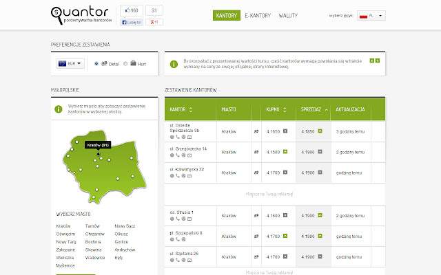 Porównywarka kantorów from Chrome web store to be run with OffiDocs Chromium online Porównywarka kantorów from Chrome web store to be run with OffiDocs Chromium online