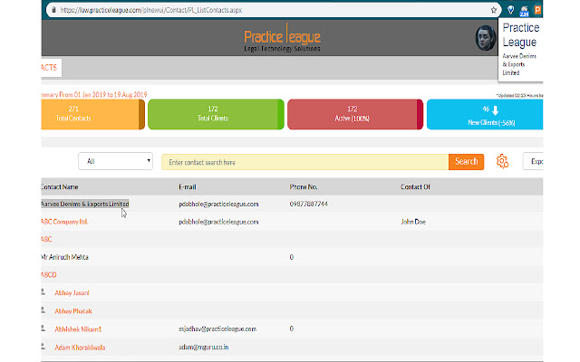 Practice League CRM from Chrome web store to be run with OffiDocs Chromium online Practice League CRM from Chrome web store to be run with OffiDocs Chromium online
