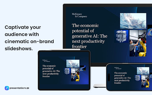 Presentations.AI – Webpage to Slides in 1 Click | ChatGPT for Presentations from Chrome web store to be run with OffiDocs Chromium online Presentations.AI – Webpage to Slides in 1 Click | ChatGPT for Presentations from Chrome web store to be run with OffiDocs Chromium online