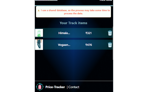 Price Traker from Chrome web store to be run with OffiDocs Chromium online Price Traker from Chrome web store to be run with OffiDocs Chromium online