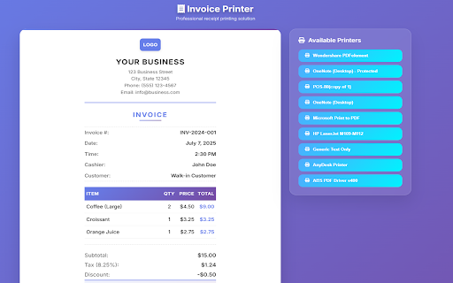 Print Extension from Chrome web store to be run with OffiDocs Chromium online Print Extension from Chrome web store to be run with OffiDocs Chromium online