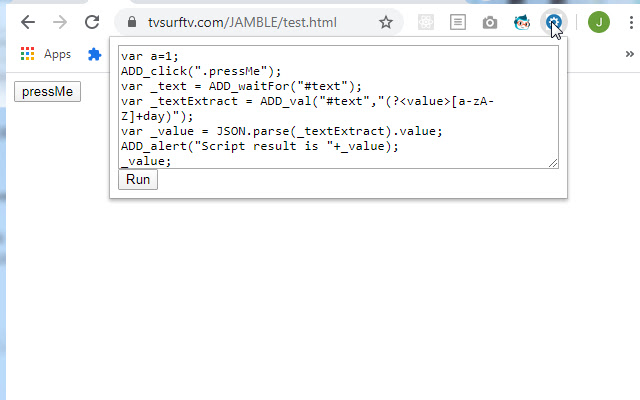 pseudoJS from Chrome web store to be run with OffiDocs Chromium online pseudoJS from Chrome web store to be run with OffiDocs Chromium online
