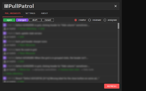 PullPatrol from Chrome web store to be run with OffiDocs Chromium online PullPatrol from Chrome web store to be run with OffiDocs Chromium online
