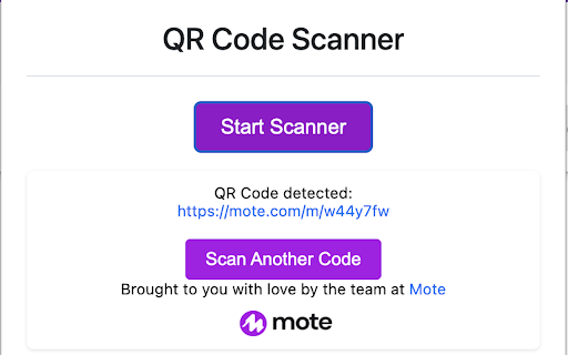 QR Code Scanner from Chrome web store to be run with OffiDocs Chromium online QR Code Scanner from Chrome web store to be run with OffiDocs Chromium online