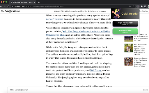 QuickReader from Chrome web store to be run with OffiDocs Chromium online QuickReader from Chrome web store to be run with OffiDocs Chromium online
