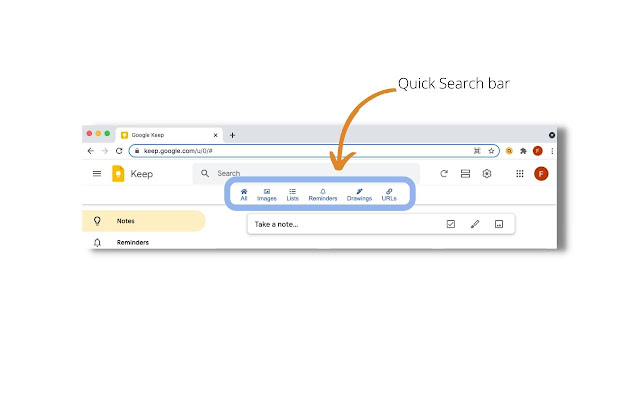 Quick Search Bar for Google Keep™ from Chrome web store to be run with OffiDocs Chromium online Quick Search Bar for Google Keep™ from Chrome web store to be run with OffiDocs Chromium online