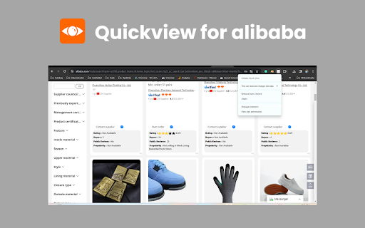 Quickview for Alibaba from Chrome web store to be run with OffiDocs Chromium online Quickview for Alibaba from Chrome web store to be run with OffiDocs Chromium online