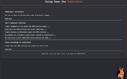 Rabbit Hole from Chrome web store to be run with OffiDocs Chromium online Rabbit Hole from Chrome web store to be run with OffiDocs Chromium online