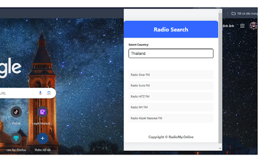 Radio Channel Finder from Chrome web store to be run with OffiDocs Chromium online Radio Channel Finder from Chrome web store to be run with OffiDocs Chromium online