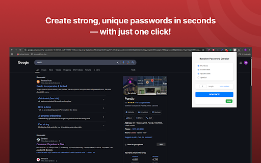 Random Password Creator from Chrome web store to be run with OffiDocs Chromium online Random Password Creator from Chrome web store to be run with OffiDocs Chromium online