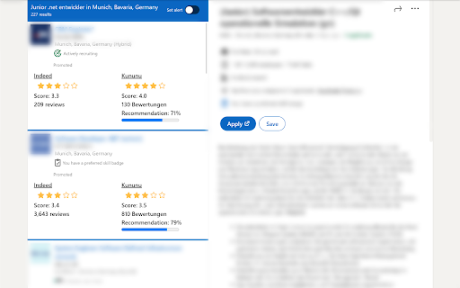 Ratings and More for LinkedIn Jobs from Chrome web store to be run with OffiDocs Chromium online Ratings and More for LinkedIn Jobs from Chrome web store to be run with OffiDocs Chromium online