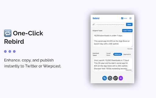 Rebird from Chrome web store to be run with OffiDocs Chromium online Rebird from Chrome web store to be run with OffiDocs Chromium online