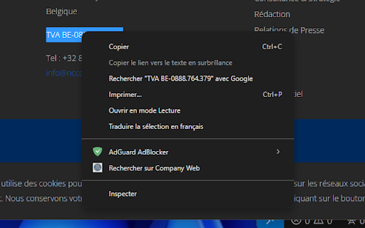 Recherche Company Web from Chrome web store to be run with OffiDocs Chromium online Recherche Company Web from Chrome web store to be run with OffiDocs Chromium online