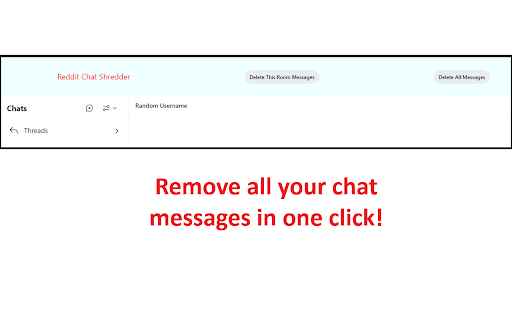Reddit Chat Shredder from Chrome web store to be run with OffiDocs Chromium online Reddit Chat Shredder from Chrome web store to be run with OffiDocs Chromium online
