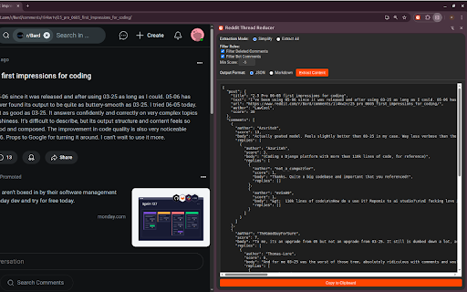 Reddit Thread Reducer from Chrome web store to be run with OffiDocs Chromium online Reddit Thread Reducer from Chrome web store to be run with OffiDocs Chromium online