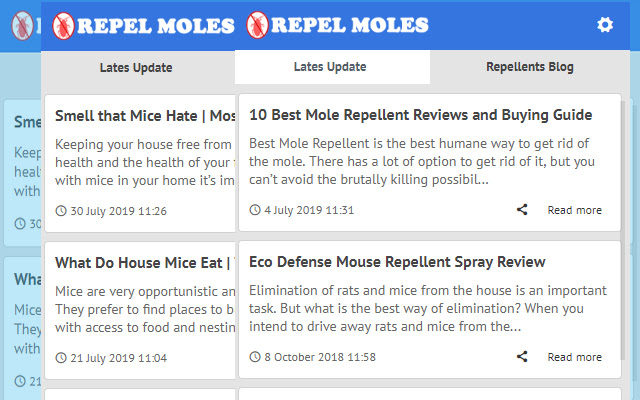 Repel Moles Latest Blog News Update from Chrome web store to be run with OffiDocs Chromium online Repel Moles Latest Blog News Update from Chrome web store to be run with OffiDocs Chromium online