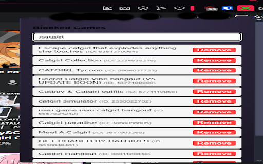 Roblox Game Blocker from Chrome web store to be run with OffiDocs Chromium online Roblox Game Blocker from Chrome web store to be run with OffiDocs Chromium online