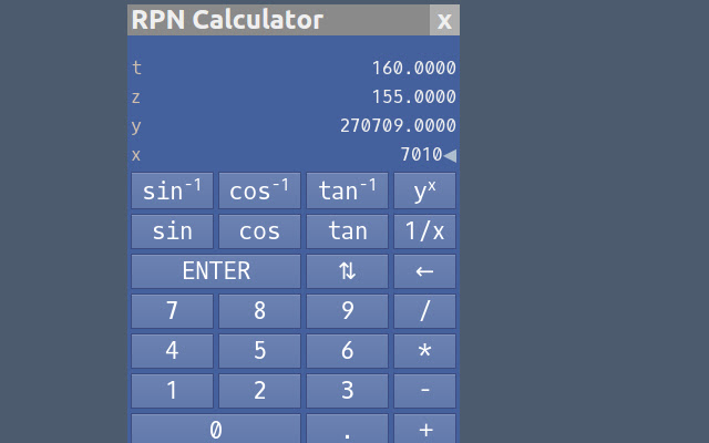 RPN Calculator from Chrome web store to be run with OffiDocs Chromium online RPN Calculator from Chrome web store to be run with OffiDocs Chromium online
