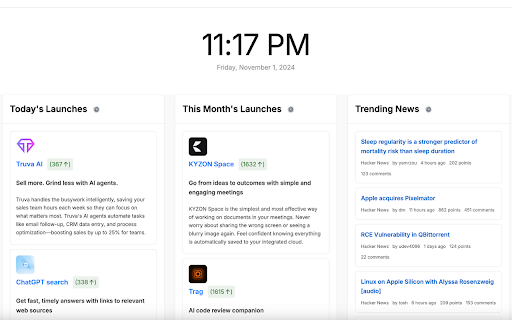 SaaS inspiration hub A New Tab Extension from Chrome web store to be run with OffiDocs Chromium online SaaS inspiration hub A New Tab Extension from Chrome web store to be run with OffiDocs Chromium online