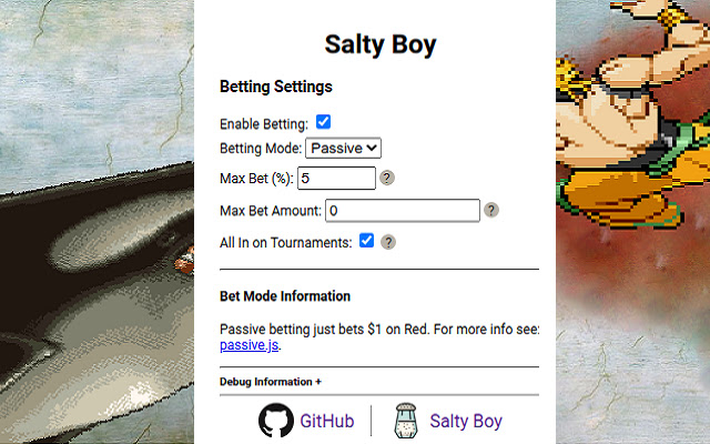 Salty Boy from Chrome web store to be run with OffiDocs Chromium online Salty Boy from Chrome web store to be run with OffiDocs Chromium online