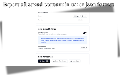 SavePage Pro Web Content Extractor Reader from Chrome web store to be run with OffiDocs Chromium online SavePage Pro Web Content Extractor Reader from Chrome web store to be run with OffiDocs Chromium online