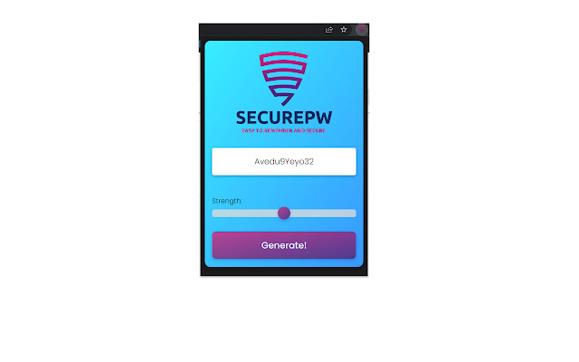 SecurePW Readable Password Generator from Chrome web store to be run with OffiDocs Chromium online SecurePW Readable Password Generator from Chrome web store to be run with OffiDocs Chromium online