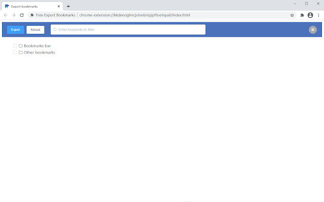 Selective Bookmarks Export Tool from Chrome web store to be run with OffiDocs Chromium online Selective Bookmarks Export Tool from Chrome web store to be run with OffiDocs Chromium online