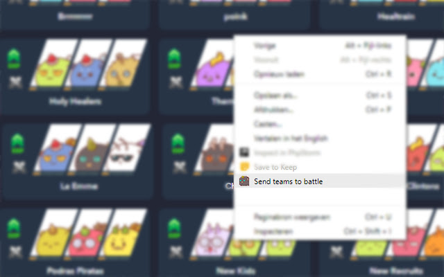 Send Axies To Battle from Chrome web store to be run with OffiDocs Chromium online Send Axies To Battle from Chrome web store to be run with OffiDocs Chromium online