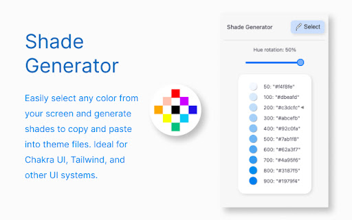 Shade Generator from Chrome web store to be run with OffiDocs Chromium online Shade Generator from Chrome web store to be run with OffiDocs Chromium online
