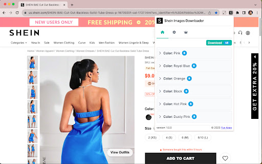 Shein Image Downloader from Chrome web store to be run with OffiDocs Chromium online Shein Image Downloader from Chrome web store to be run with OffiDocs Chromium online