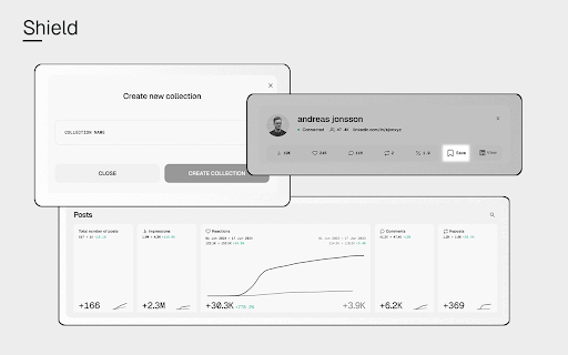 Shield LinkedIn Analytics from Chrome web store to be run with OffiDocs Chromium online Shield LinkedIn Analytics from Chrome web store to be run with OffiDocs Chromium online