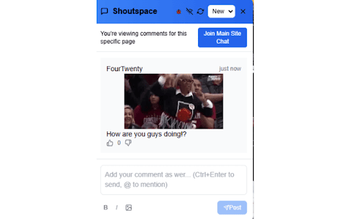 ShoutSpace Your Voice. Anywhere. from Chrome web store to be run with OffiDocs Chromium online ShoutSpace Your Voice. Anywhere. from Chrome web store to be run with OffiDocs Chromium online