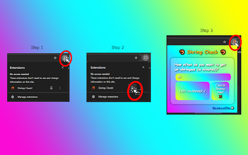 Shrimp Check! from Chrome web store to be run with OffiDocs Chromium online Shrimp Check! from Chrome web store to be run with OffiDocs Chromium online