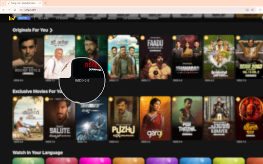 Sift: IMDB ratings on various OTT plaftorms. Free Open Source. from Chrome web store to be run with OffiDocs Chromium online Sift: IMDB ratings on various OTT plaftorms. Free Open Source. from Chrome web store to be run with OffiDocs Chromium online