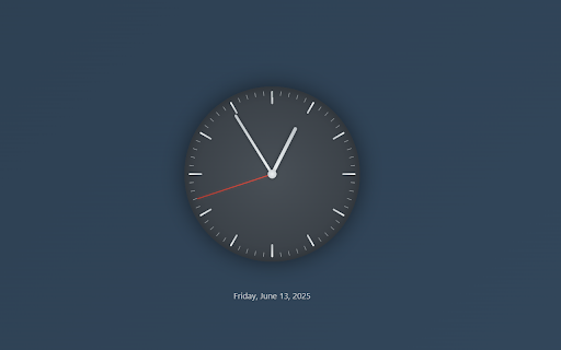 Simple Analog Clock from Chrome web store to be run with OffiDocs Chromium online Simple Analog Clock from Chrome web store to be run with OffiDocs Chromium online