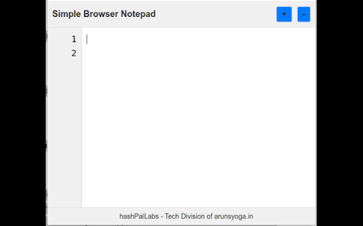 Simple Browser Notepad from Chrome web store to be run with OffiDocs Chromium online Simple Browser Notepad from Chrome web store to be run with OffiDocs Chromium online